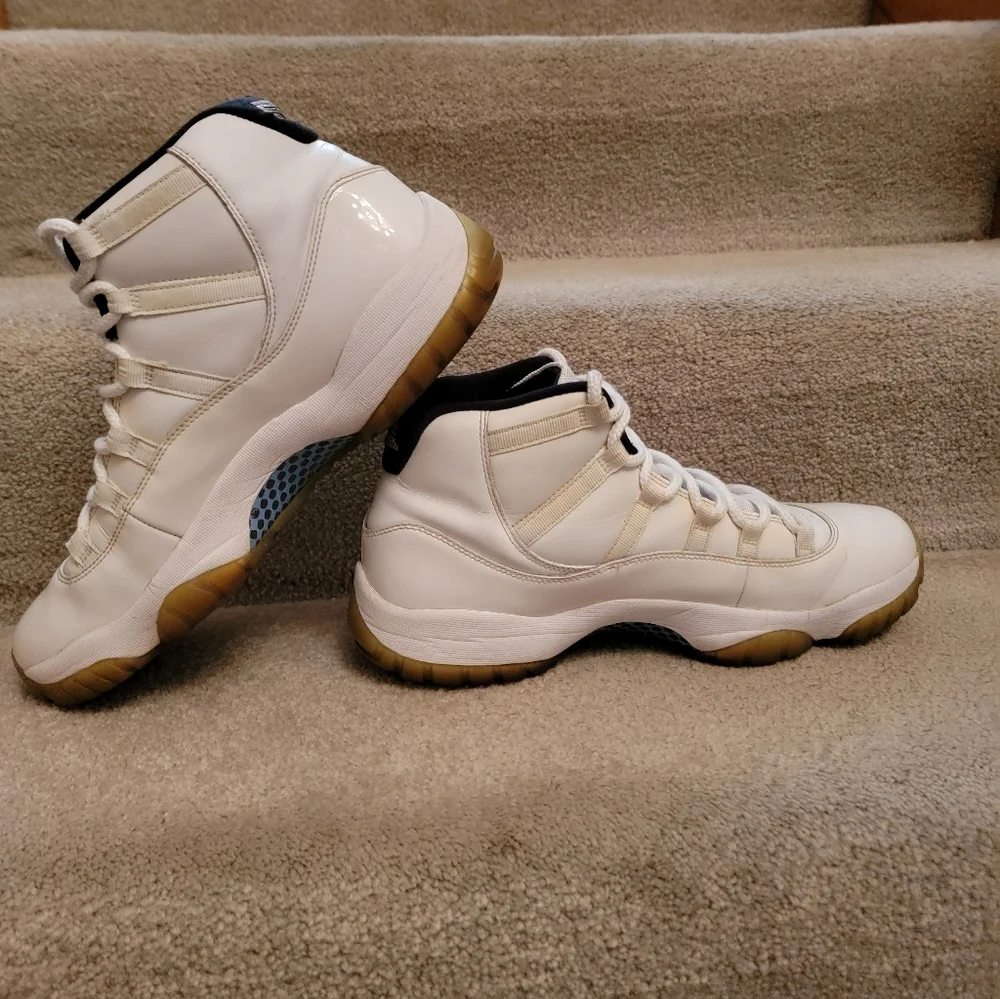 Nike Air Jordan 11 Retro Legend Blue White Sneakers 378037-117 Men's Size 11.5 - Picture 5 of 11